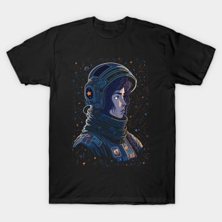 Anime Female Astronaut T-Shirt